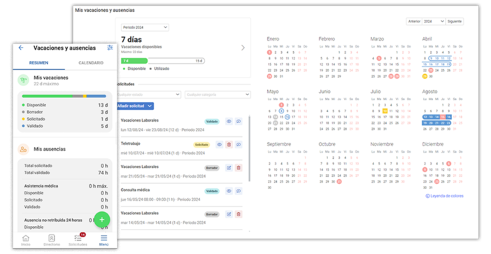 vacaciones mis vacaciones Software de gestión de vacaciones y ausencias